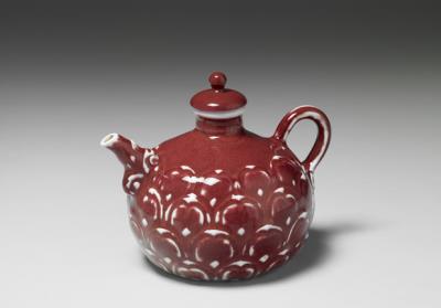 图片[2]-Pot with incised lotus petals decoration in red glaze, Ming dynasty, Xuande reign, 1426-1435-China Archive